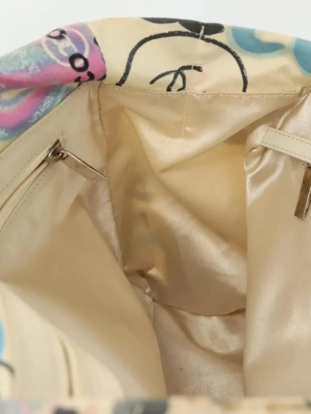 CHANEL New Travel Line Bag Canvas Hawaii Limited White Silver CC Auth 140490